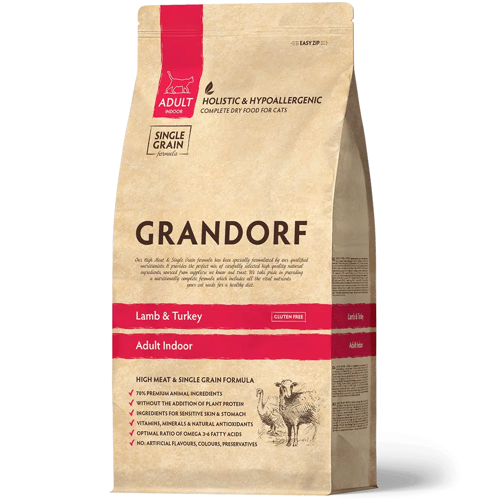 גרנדורף לחתול אינדור כבש והודו 2 ק"ג