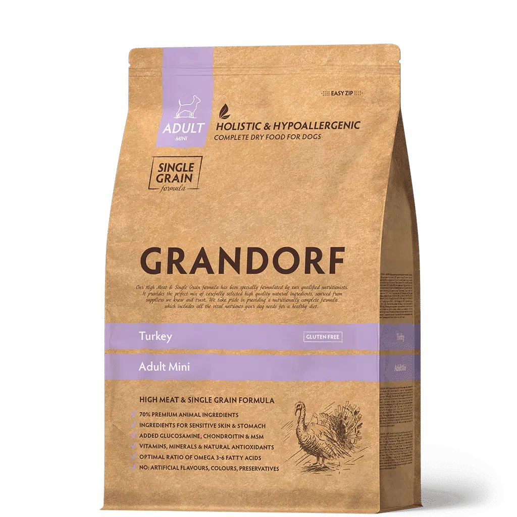 גרנדורף לכלב בוגר מיני הודו 3 ק"ג