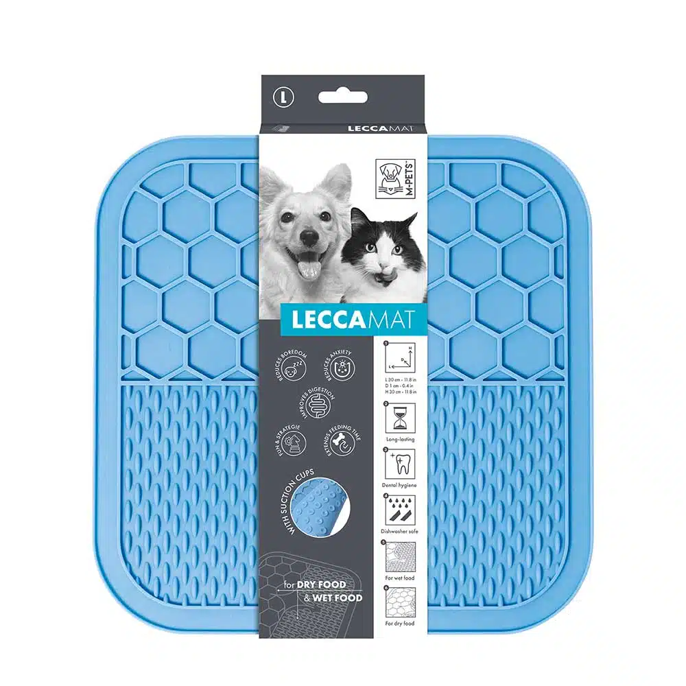 משטח ליקוק תכלת לחתול וכלב 21 ס"מ