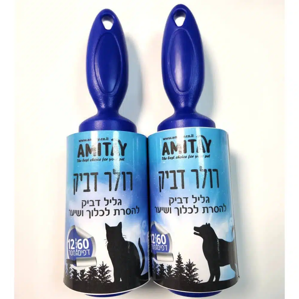 רולר דבק עבה לניקוי שערות