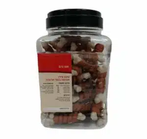 סופר פטס עצם סידן מצופה בשר ארנבת צנצנת 500 גרם