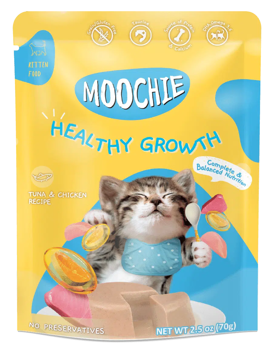 מוצ'י לחתול פאוץ' טונה ועוף (התפתחות תקינה) 70 גרם