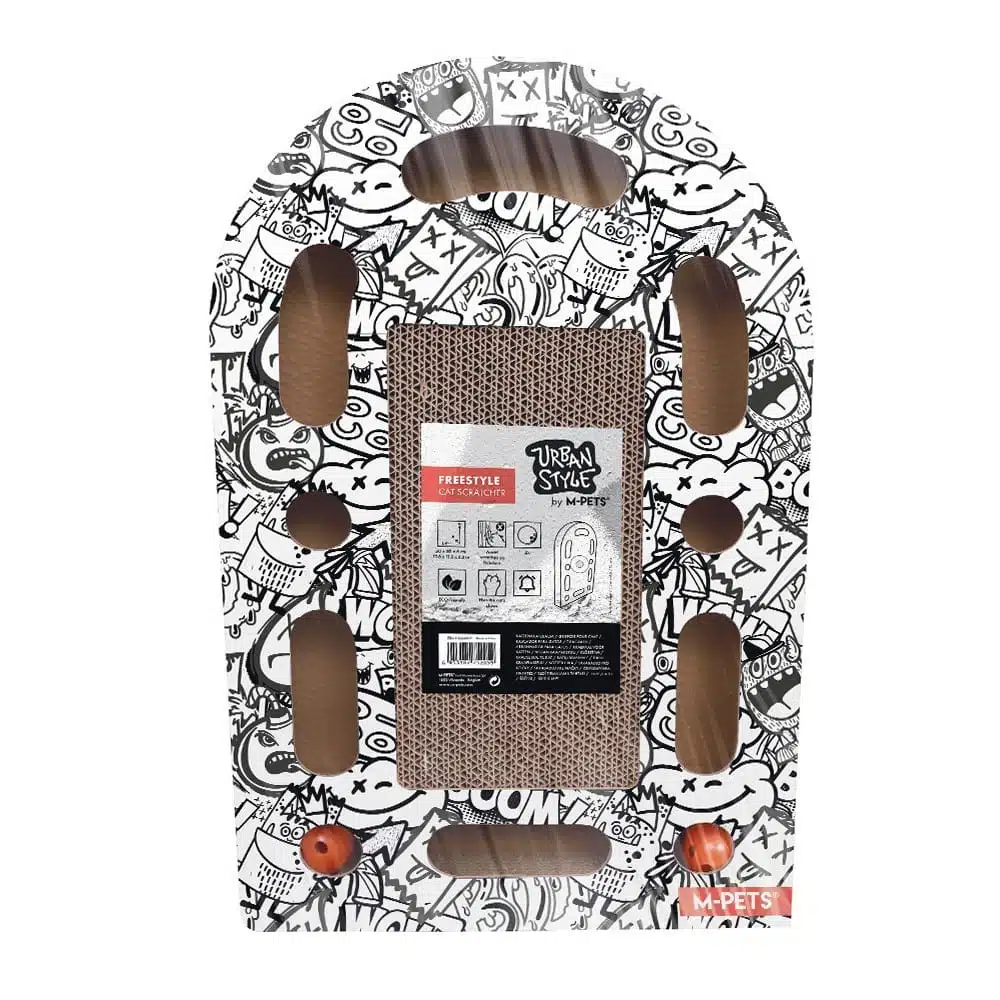 משטח גירוד + כדורים אורבן שחור לבן