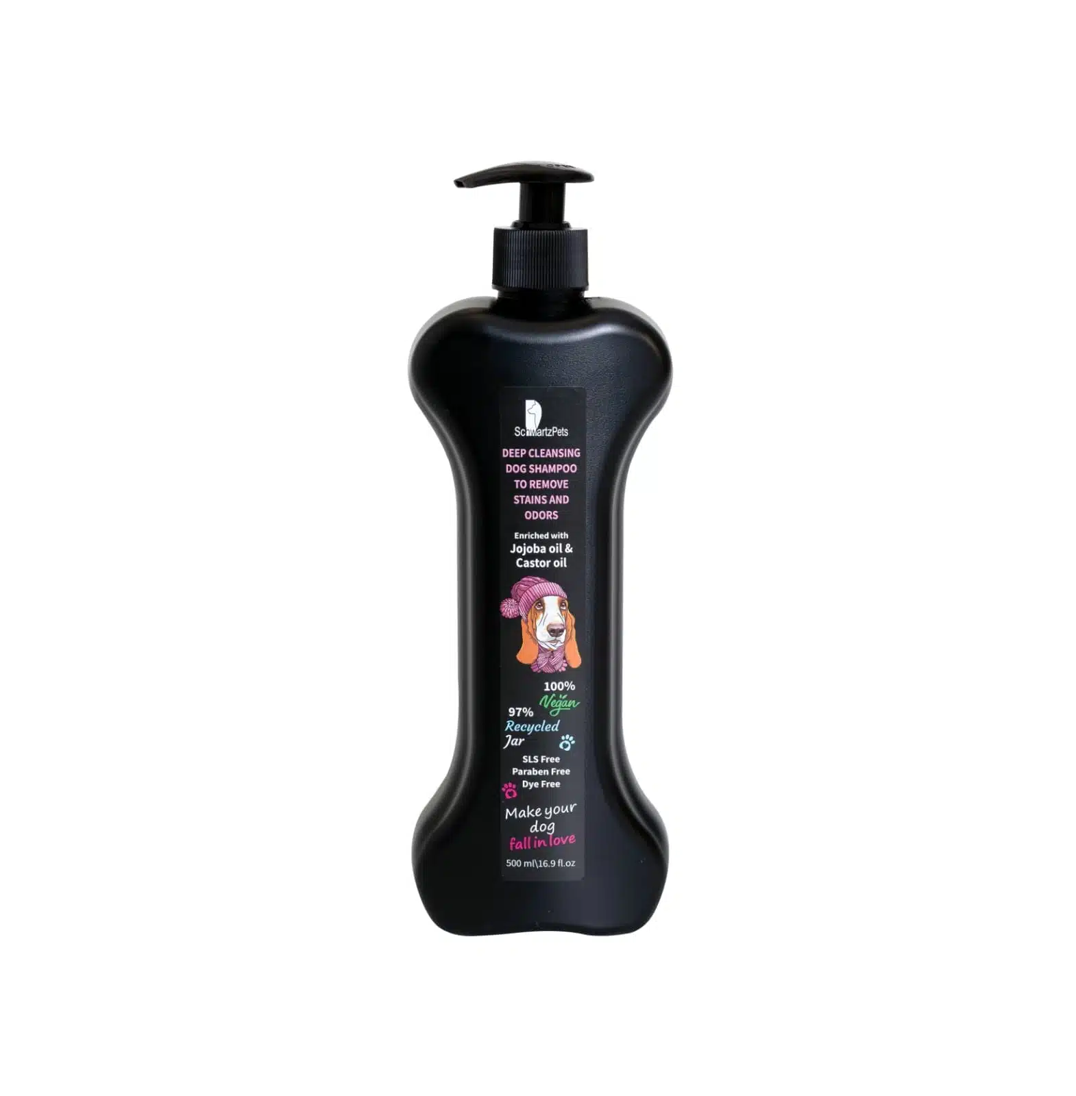 שמפו לכלב לניקוי עמוק מסיר לכלוך וריחות 500 מ"ל