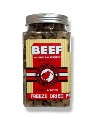 קיווי ווקר חטיף קוביות בקר 100% טבעי לכלב וחתול 45 גרם