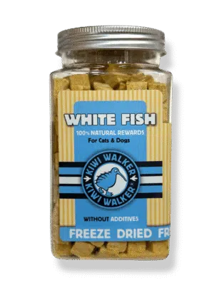 קיווי ווקר חטיף קוביות דג לבן 100% טבעי לכלב וחתול 70 גרם