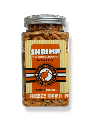 קיווי ווקר חטיף שרימפס 100% טבעי לכלב וחתול 50 גרם