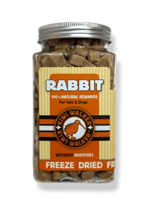 קיווי ווקר חטיף קוביות ארנבת 100% טבעי לכלב וחתול 75 גרם