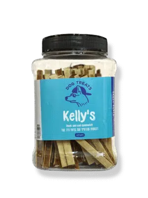 Kelly's קליס צנצנת רצועות סנדוויץ ברווז ודג קוד 400 גרם