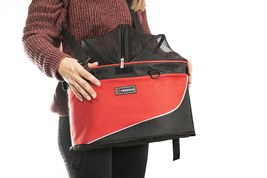 ⁦תיק אופניים אדום לכלב/חתול עד 6 ק"ג פרידוג⁩ – תמונה ⁦4⁩