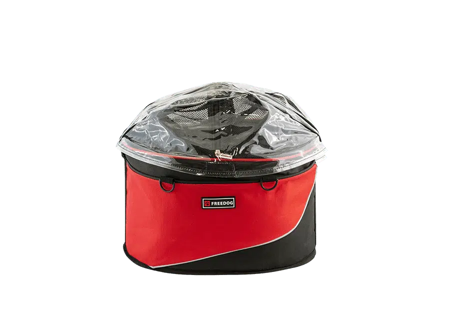 ⁦תיק אופניים אדום לכלב/חתול עד 6 ק"ג פרידוג⁩ – תמונה ⁦3⁩