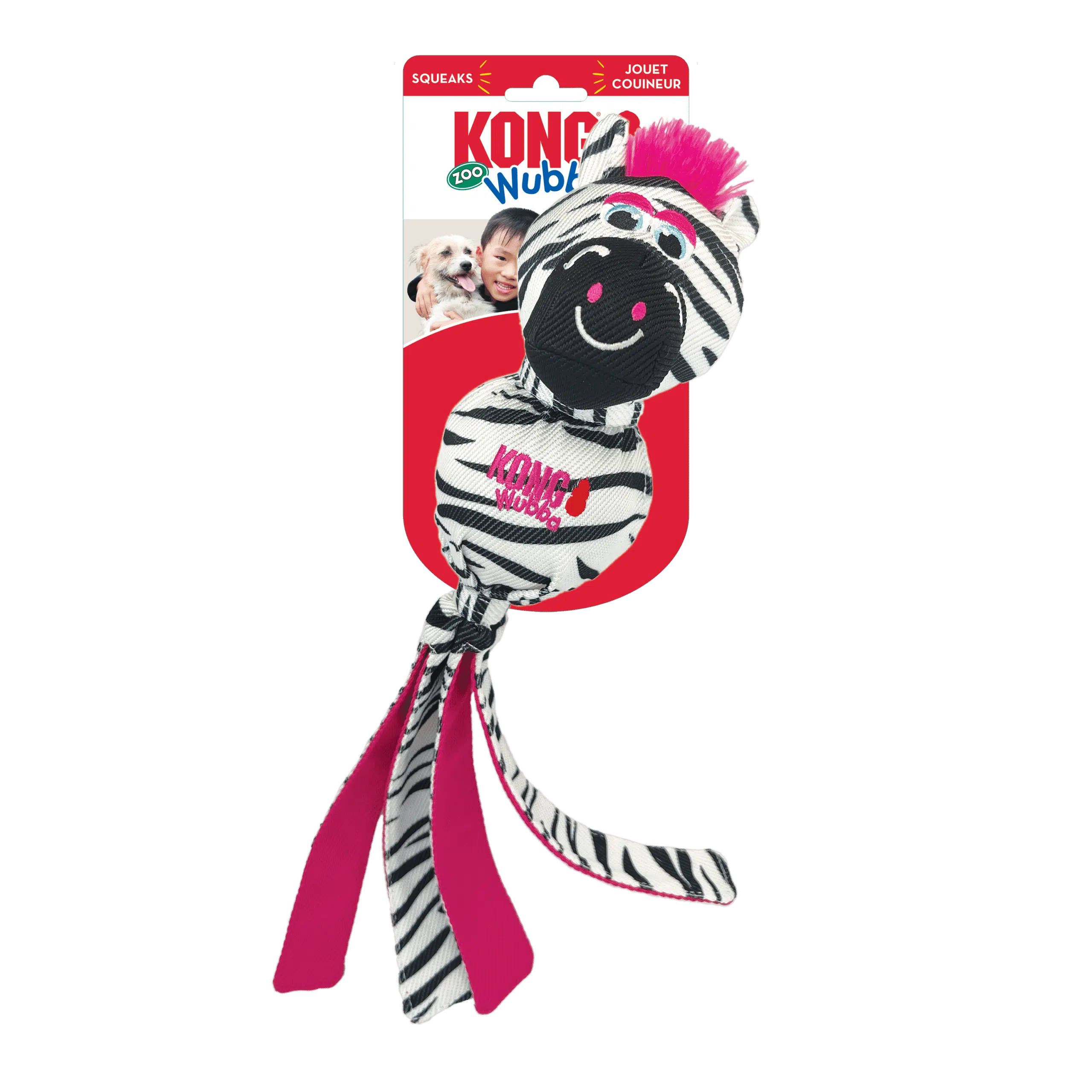קונג וובה חיות בובת משחק זברה לכלב