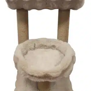 מגרדת 2 קומות לחתול 62 ס"מ אפור הופי