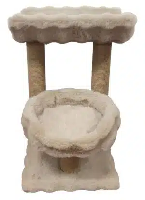 מגרדת 2 קומות לחתול 62 ס"מ אפור הופי