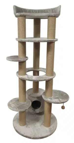 מגרדת פאלאס לחתול עמודים עבים 182 ס"מ אפור הופי