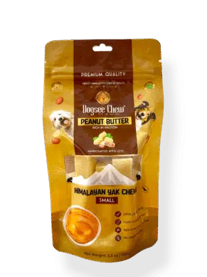 Dogsee עצם חלב יאק 100 גרם מידה S בטעם חמאת בוטנים