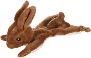 בובת סקיני ארנב חום מצפצפת לכלב FLAMINGO