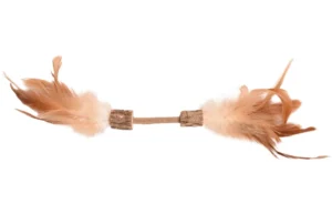 צעצוע משקולת נוצות מעץ מטאטאבי לחתול FLAMINGO ללא אריזה