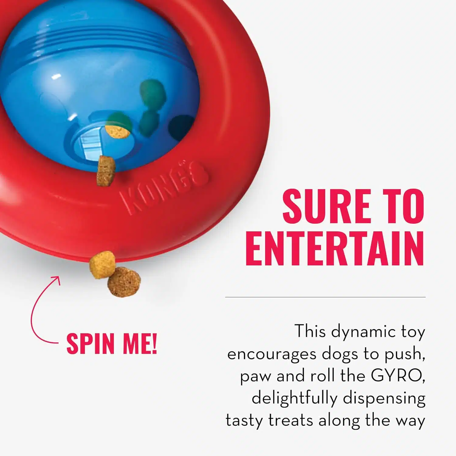 קונג גיירו משחק האכלה וחטיפים לכלב - הסבר הנאה