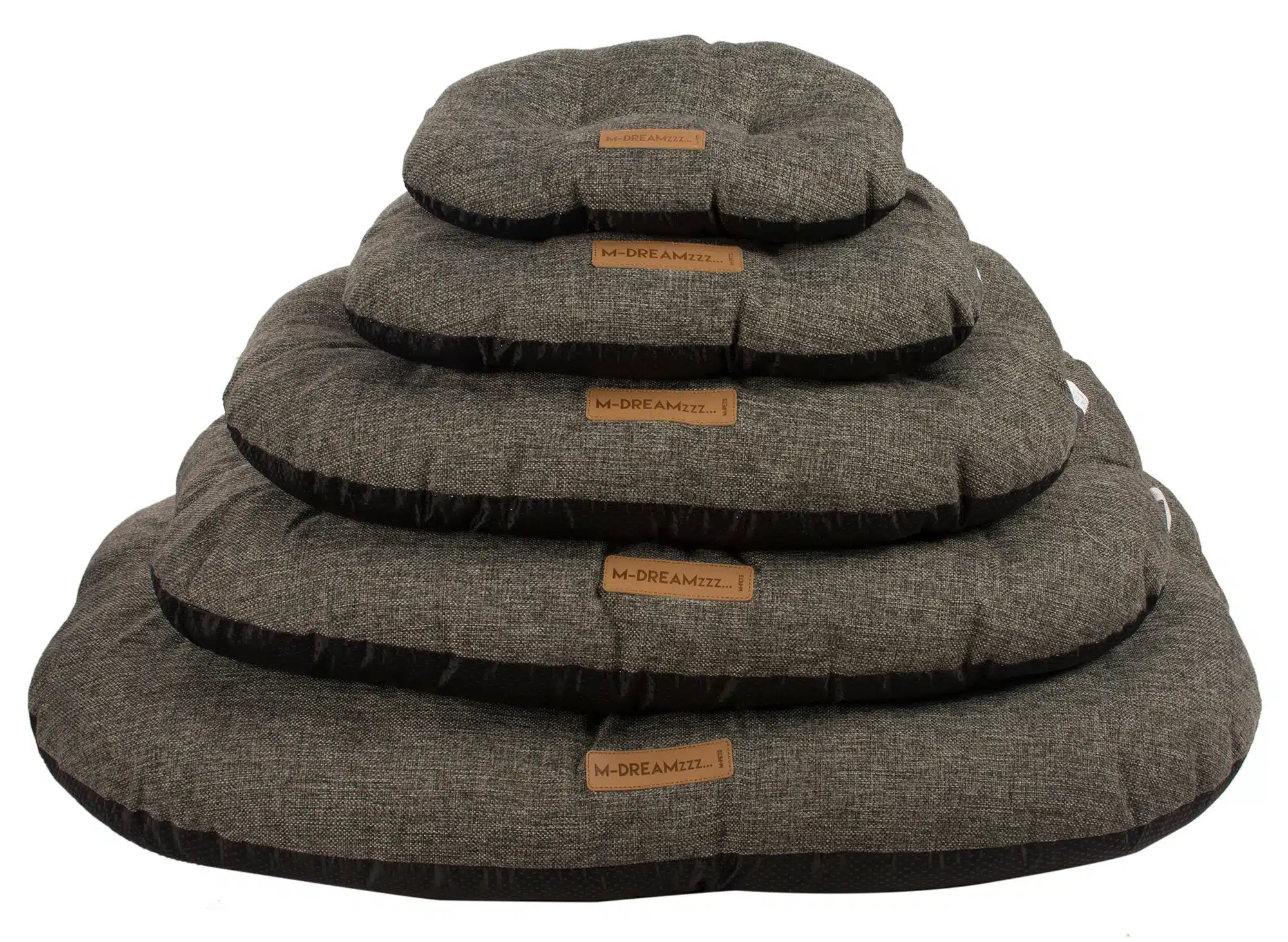 מזרן אולרון אובלי XXL אורך 92 ס"מ M-PETS אפור כל המידות