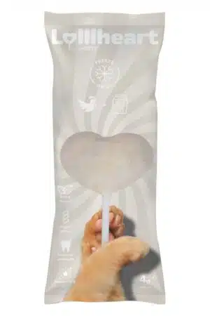 חטיף לחתול סוכריה על מקל לוליהארט עוף וחלב 4 גרם M-PETS כולל אריזה