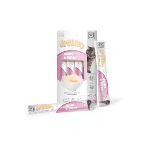 שלוק קרמי לחתול מפרקים M-PETS בטעם בקר עוף וסלמון 60 גרם