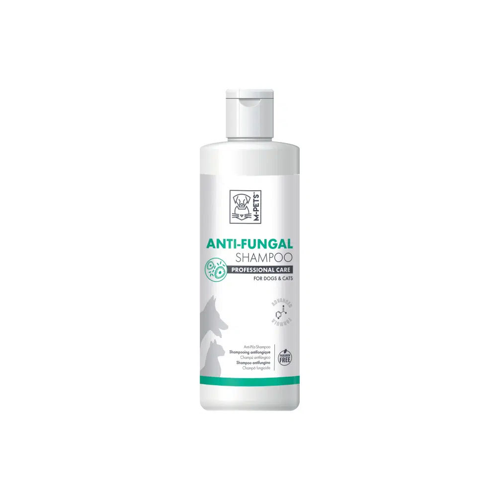 בקבוק שמפו נגד פטריות Anti-Fungal של M-PETS לכלבים ולחתולים, 250 מ״ל