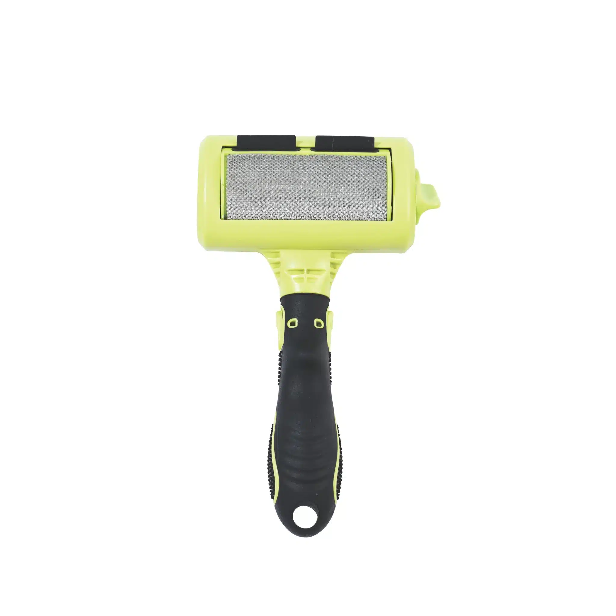רולר להסרת פרווה Click Groom של M-PETS בירוק ושחור, עם ידית ובד לאיסוף שיער